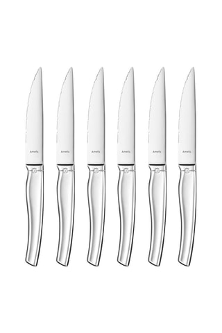 6 couteaux à steak en acier inoxydable Goliath - 25 cm