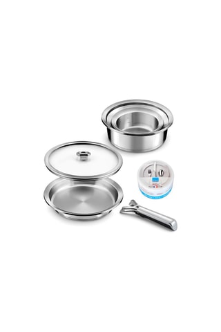 Batterie de cuisine en acier inoxydable Ycône - 7 pièces