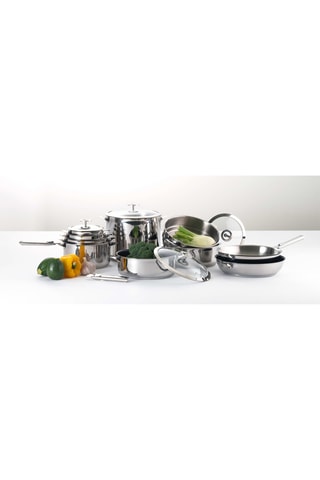 Wok en acier inoxydable - 28 cm