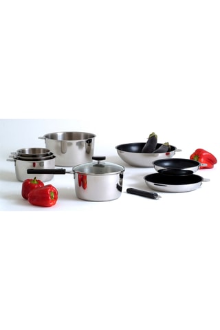 Batterie de cuisine en acier inoxydable - 4 pièces