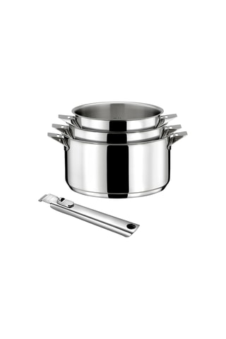 Batterie de cuisine en acier inoxydable - 4 pièces