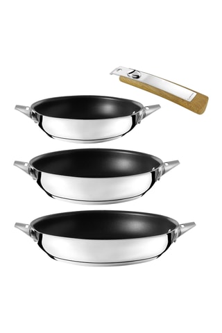 Batterie de cuisine en acier inoxydable 18/10 - 4 pièces