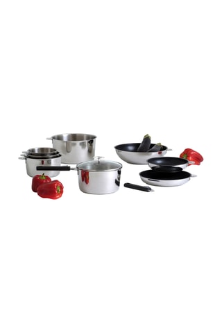 Batterie de cuisine en acier inoxydable 18/10 - 6 pièces