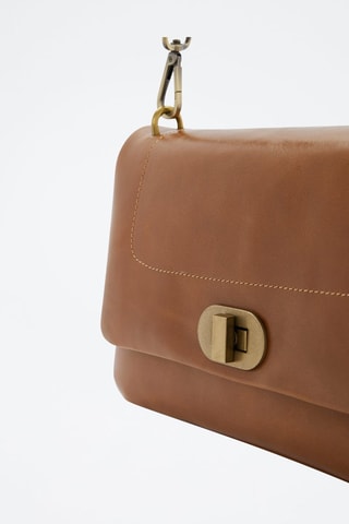 Leren Schoudertas - Camel