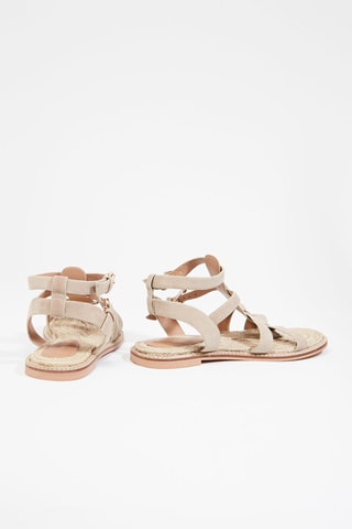 Leren Sandalen Idoia - Beige
