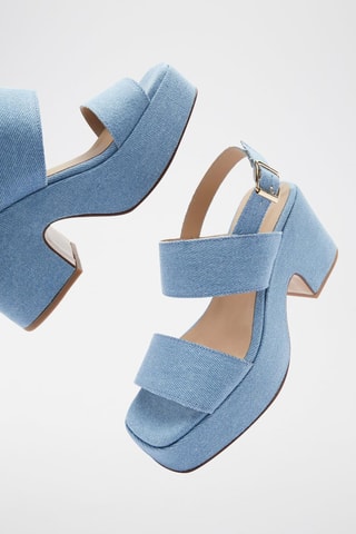 Sandalen met Hak Matitya - Hemelsblauw