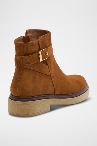 Nubuck Enkellaarzen Even - Bruin
