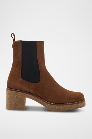Kalfsleren Chelsea Boots Mirage - Bruin