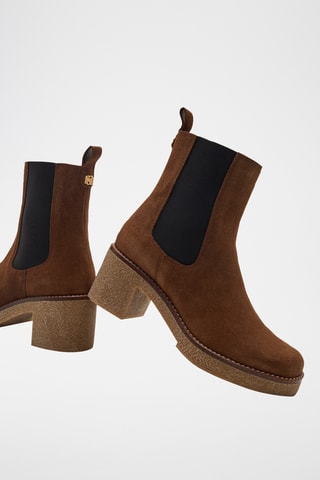 Kalfsleren Chelsea Boots Mirage - Bruin
