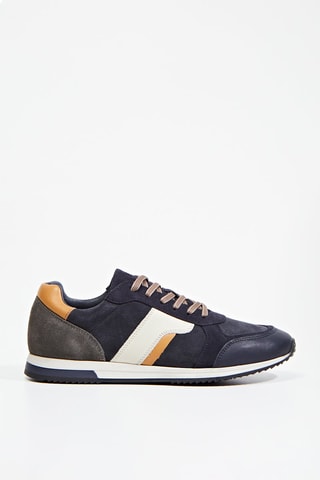 Leren Sneakers Carpazo -  Marineblauw