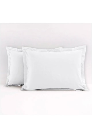 2 fronhas de algodão 57 fios/cm² - Branco