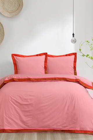 Conjunto de lençóis em algodão 57 fios/cm² Benda - Vermelho