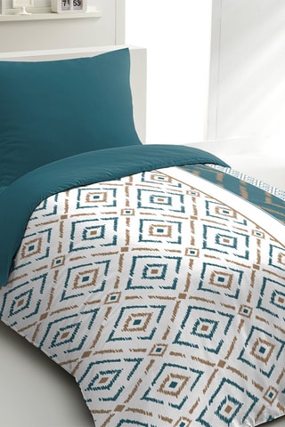 Conjunto de edredão Aquavitae Branco e verde