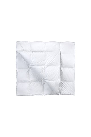 Edredão 4 estações 200-300 g/m² e conjunto de edredão em algodão 57 fios/cm² Tilt - Branco e azul-pato