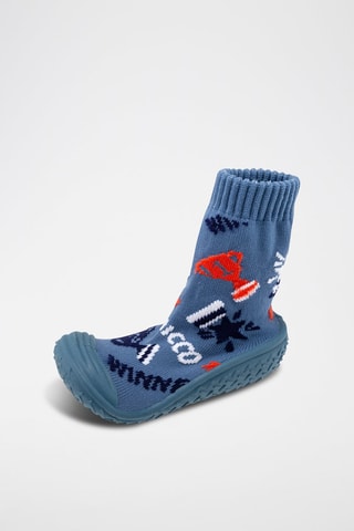 Hoge Pantoffels - Blauw