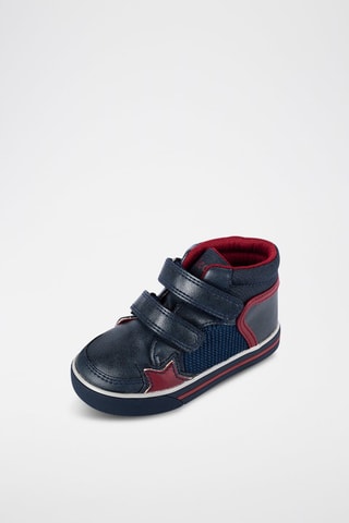 Hoge sneakers- Marineblauw