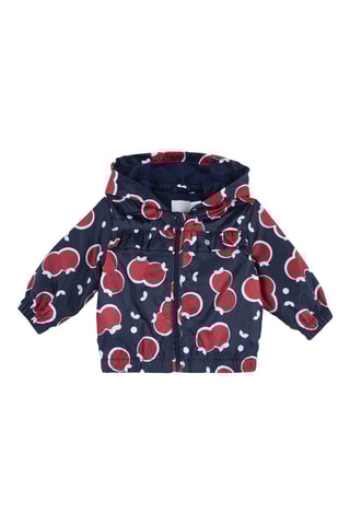 Jack met capuchon - Donkerblauw en rood