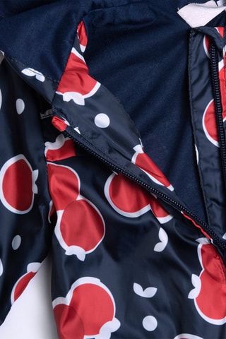 Jack met capuchon - Donkerblauw en rood