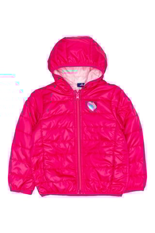 Gewatteerde Jas met Capuchon - Fuchsia