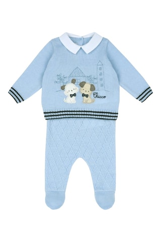Wollen Trui en Broek - Blauw