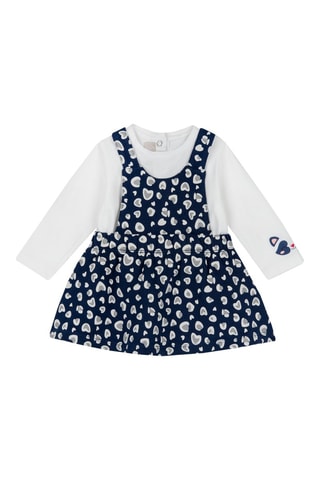 T-shirt en Jurk - Blauw en Wit