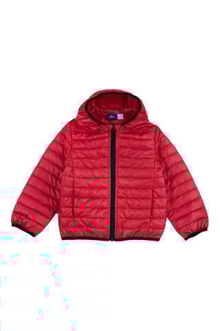 Gewatteerde Jas met Capuchon - Rood