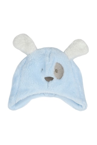 Muts met oortjes - Blauw
