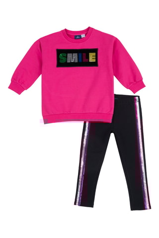 Sweater en Legging - Roze en Zwart