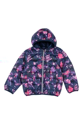 Gewatteerde Jas met Capuchon - Marineblauw