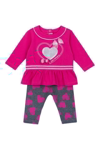 T-shirt en Legging - Roze