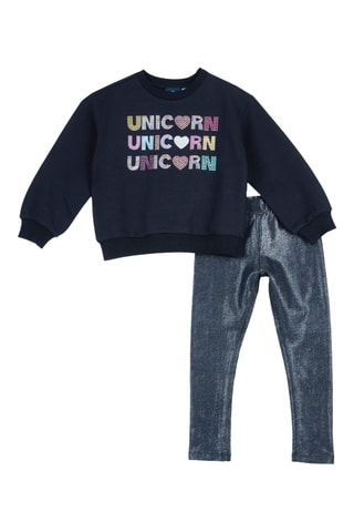Sweater en Legging - Marineblauw
