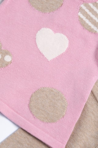 Trui en Legging - Roze en Beige
