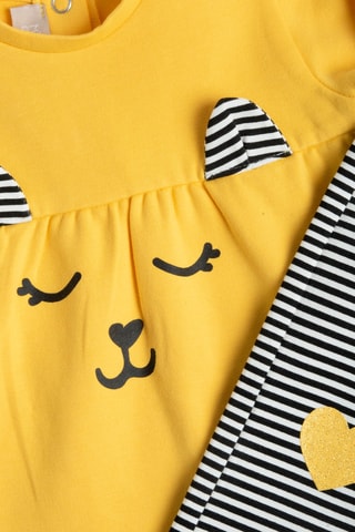 Top en Legging - Geel en Zwart