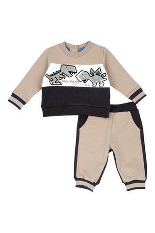 Sweater en Joggingbroek - Beige en Zwart