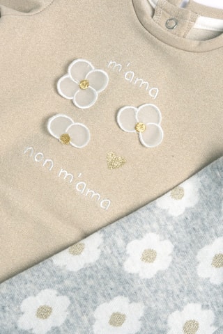 T-shirt en Legging - Beige en Grijs