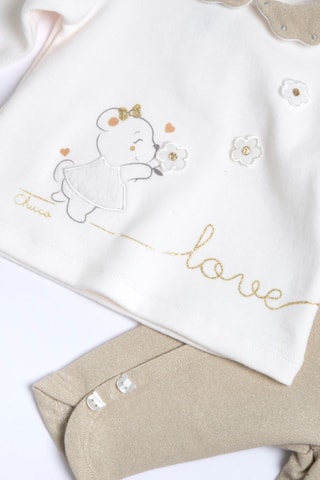 T-shirt en Broek - Wit en Beige