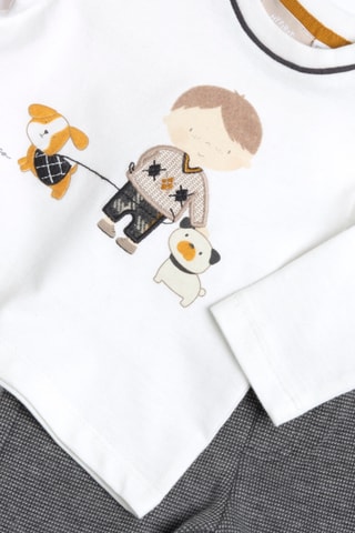 T-shirt en Broek - Grijs
