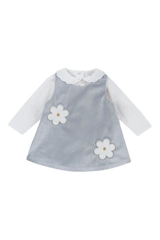 T-shirt en Jurk - Grijs en Wit