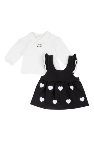 T-shirt en Jurk - Wit en Zwart