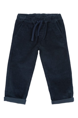 Velours Broek - Marineblauw