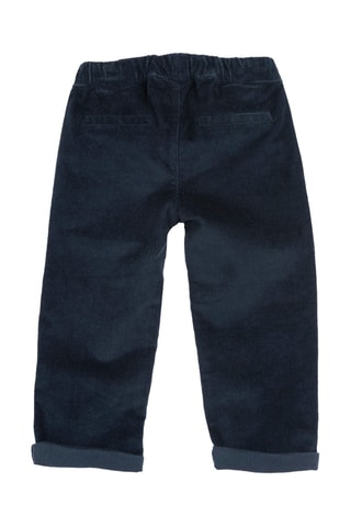 Velours Broek - Marineblauw