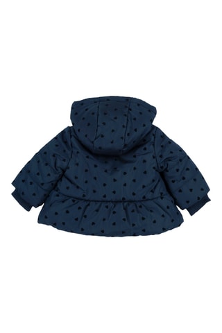 Gewatteerde Jas met Capuchon - Marineblauw