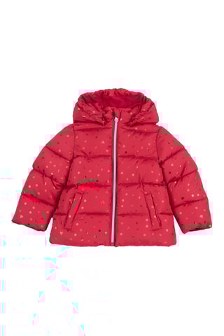 Gewatteerde Jas met Capuchon - Rood