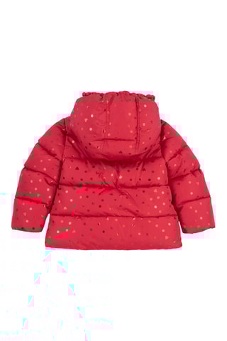 Gewatteerde Jas met Capuchon - Rood
