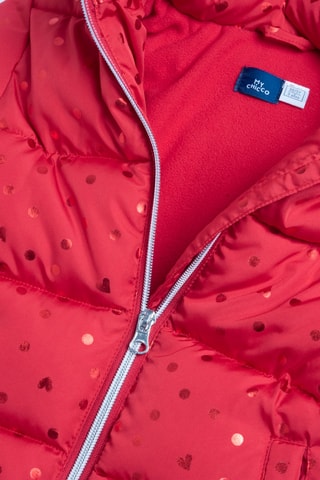 Gewatteerde Jas met Capuchon - Rood