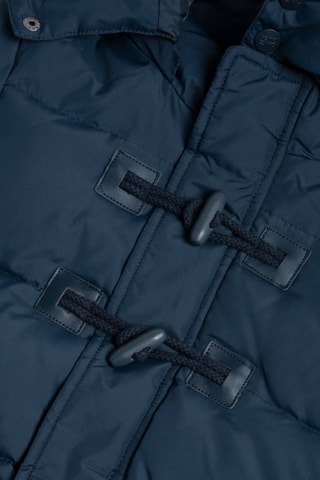 Gewatteerde Jas met Capuchon - Marineblauw