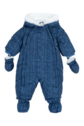 Combipilote à capuche - Bleu