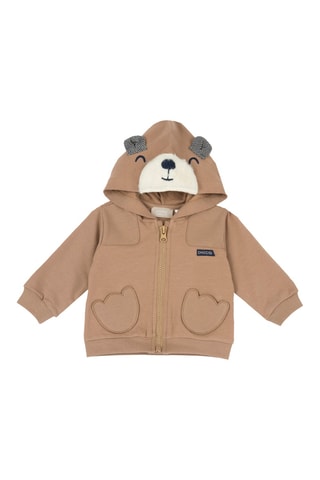 Sweater met Capuchon en Oortjes - Beige