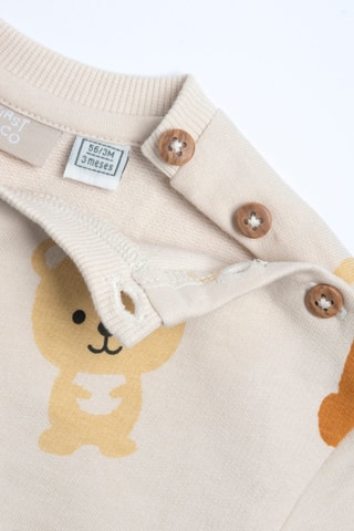 Sweater - Ecru en Lichtblauw