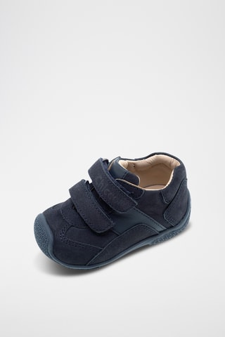 Leren Enkellaarzen - Marineblauw